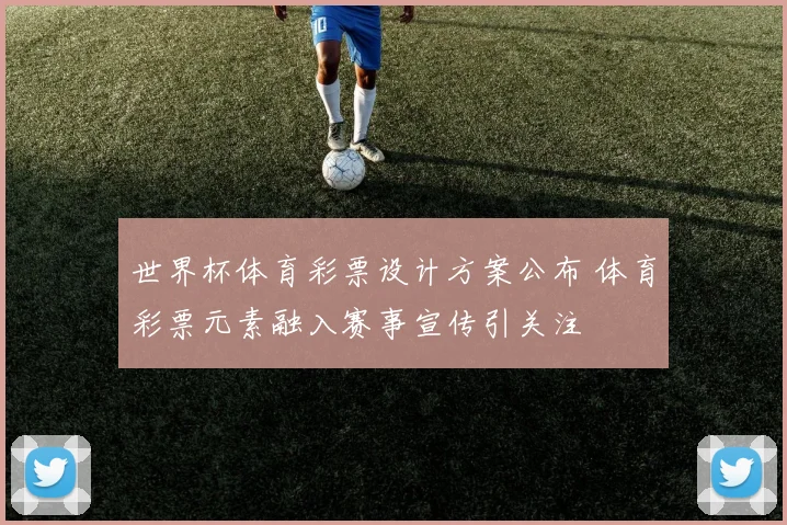 世界杯体育彩票设计方案公布 体育彩票元素融入赛事宣传引关注