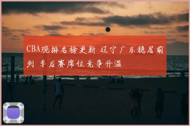 CBA现排名榜更新 辽宁广东稳居前列 季后赛席位竞争升温